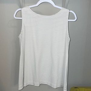 Loft Striped Sleeveless Top - Size Medium